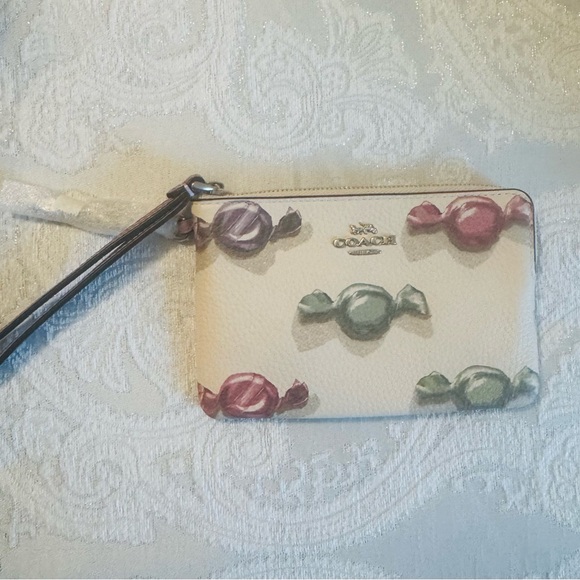 Coach Multicolor Candy Print Wristlet - Picture 5 of 5